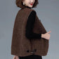 Lamb Velvet and Fur All-in-one Vest Middle-aged and Elderly Women's Tops Spring and Autumn Mother's Loose Coat