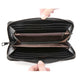 Business Long Wallet Men and Women Crocodile Pattern Leather Multi-card Holder Clutch Bag Coin Bags