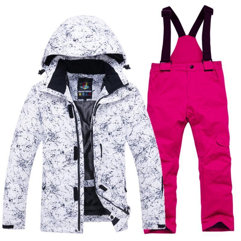 Children's Ski Clothing Suit Outdoor Windproof and Waterproof Two-piece Sportswear Wear-resistant Tooling Snowboard Clothing