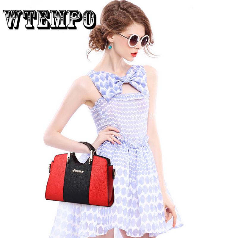 WTEMPO Brand Handbag Fashion Women Shoulder Bag Western Style Handbag