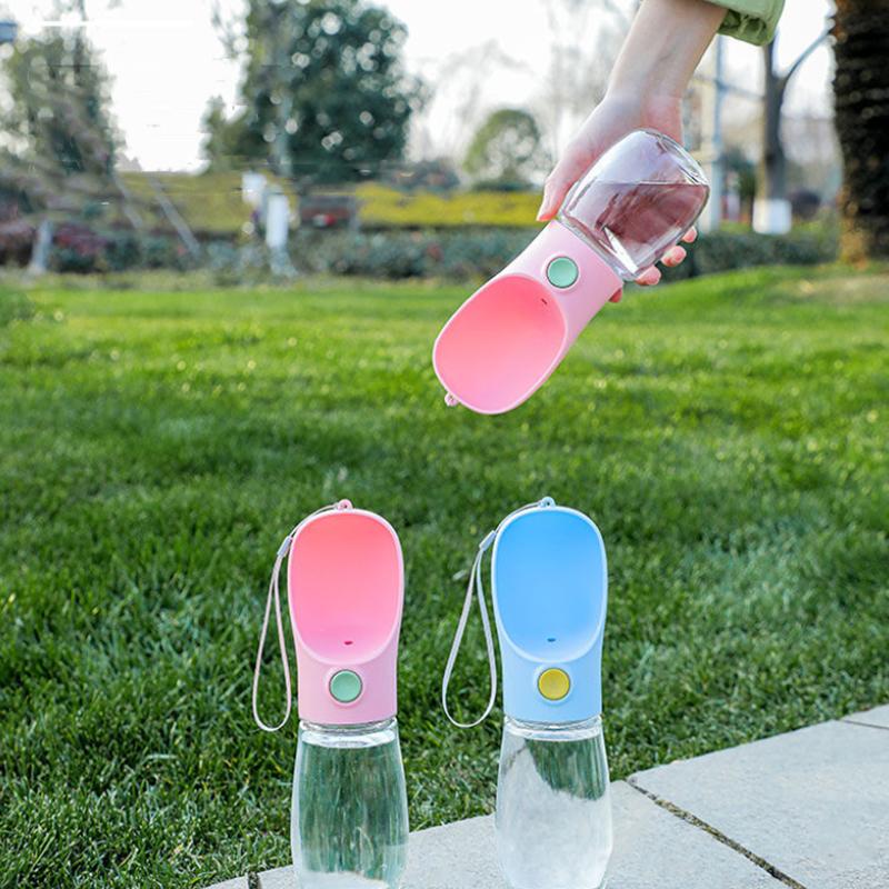 Portable Pet Water Bottle Travel Outdoor Leak Proof Cat Dog Water Feeder Bowl Dispenser