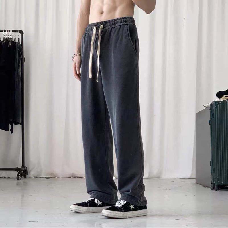Spring and Summer Drape Casual Trousers Loose and Versatile Straight Sports Pants