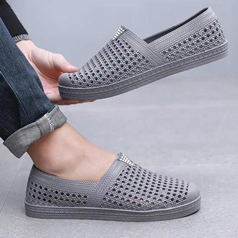Summer Men's Beach Shoes Waterproof Hollow Breathable Casual Shoes