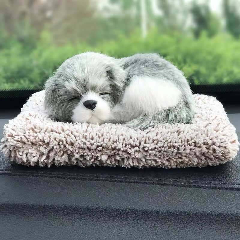 Cute Stuffed Simulation Animal Doll Sleeping Dogs Toy Sounding Toys Lovely Kids Soft Plush Birthday Gifts