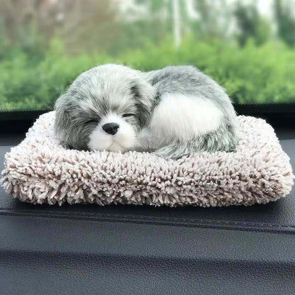 Cute Stuffed Simulation Animal Doll Sleeping Dogs Toy Sounding Toys Lovely Kids Soft Plush Birthday Gifts