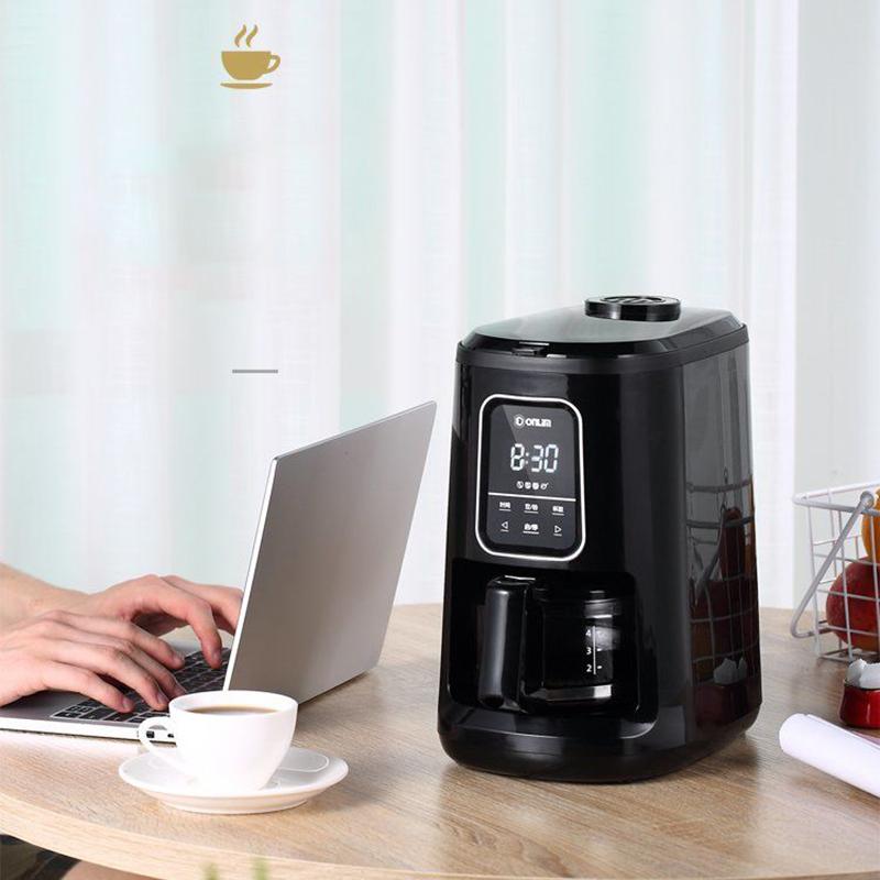 Household Automatic Coffee Machine Freshly Ground American-style Grinding Integrated Office American Coffee Drip Machine Coffee Machine