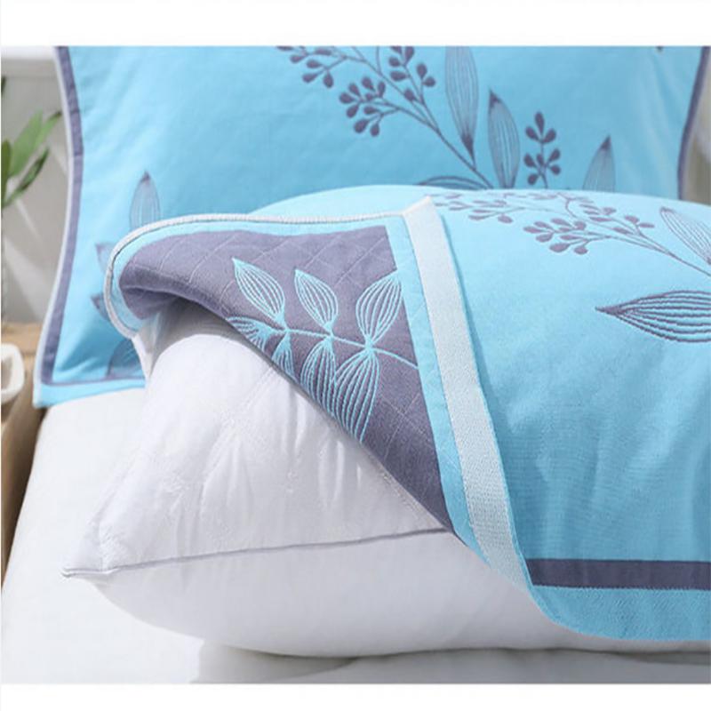 Three-layer Cotton Gauze Pillow Towel Adult Soft Sweat-absorbent Couple Pillow Towel Cartoon High-end European Style Pillow Towel