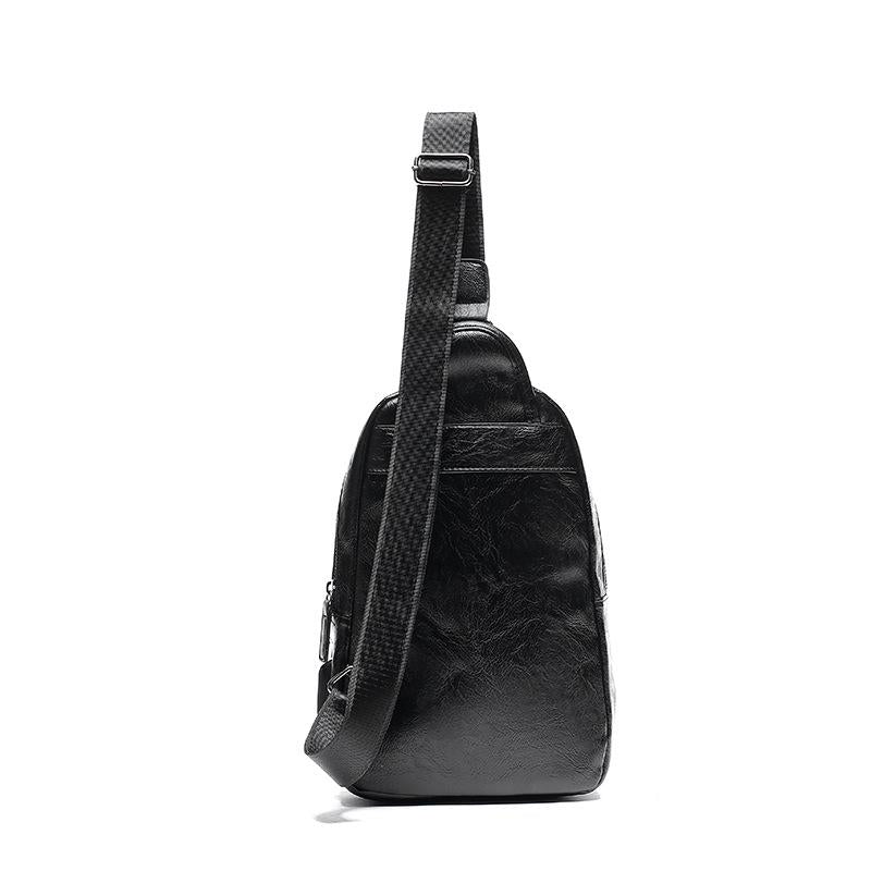 Chest Bag Male Black Multi-pocket Dark Buckle Crossbody Outdoor Sports Shoulder Bag