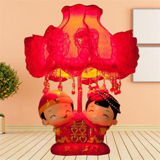 Chinese Style LED Bedroom Crystal Table Lamp Bed Lamp Modern Light Switch Table Lamps Living Room
