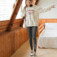 Spring and Autumn Cotton Thin Leggings for Women Winter Long Trousers Threaded High Waist Thin Feet Tight-fitting Warm Cotton Trousers