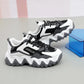 Female Student Sports Shoes Breathable Mesh Shoes Casual Shoes Small White Shoes Leather Thick Soles Large Soles Comfortable Mesh Shoes for Girls