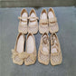 Spring and Summer Ballet Shoes Female Square Head Polka Dot Mesh Flat Mary Jane Shoes Fairy Style Lace Lace