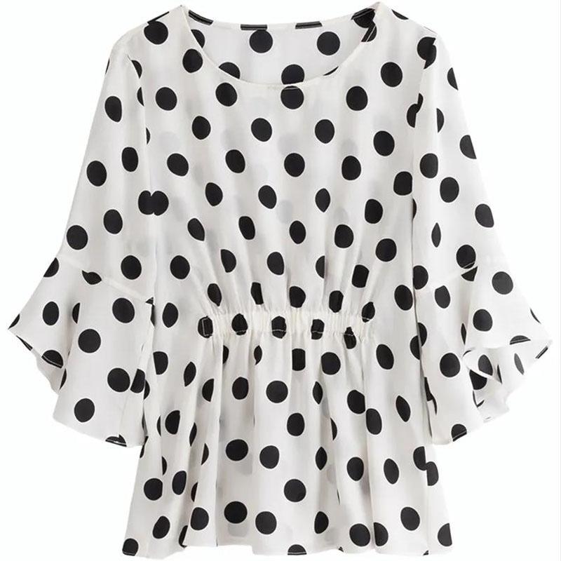 Women's Summer Chiffon Large Size Short-sleeved Top Loose All-match Round Neck T-shirt