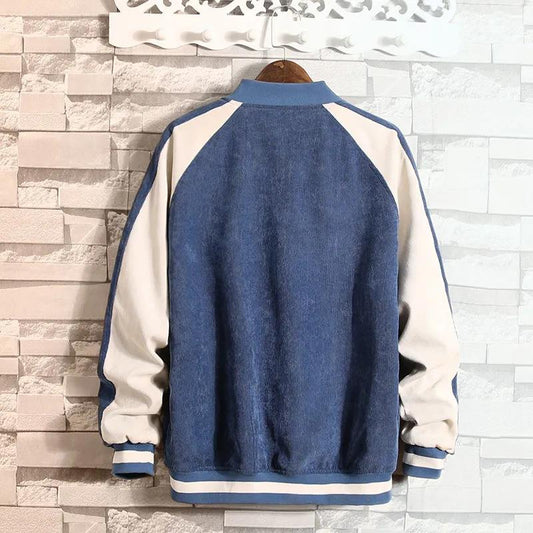 Spring and Autumn Corduroy Jackets Men's Jackets Clothes Men's Trend Tops Baseball Uniforms