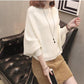 Winter Pullover Loose Top Solid Color Women's Sweater