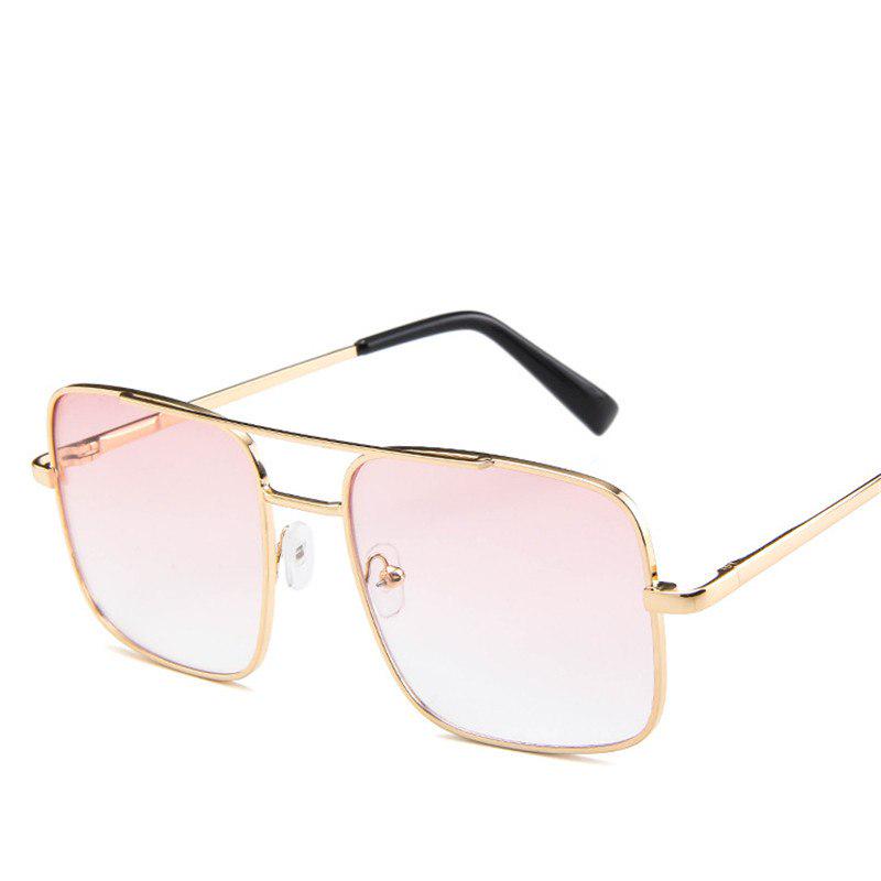 Fashion Square Sunglasses Women Brand Design Metal Frame Gradient Lenes Oversized Ladies Sun Glasses