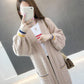 Autumn and Winter Mid-length Knitted Cardigan Loose Casual Sweater Long-sleeved All-match