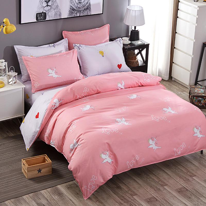 WTEMPO Brand fashion Student dormitory lattice Geometric Pattern Polyester Bedding  Duvet Cover