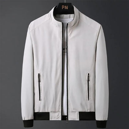 Jacket Men's Autumn and Winter Leisure Loose Slim Trend Jacket Youth Stand-up Collar Jacket