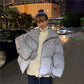 Cotton-padded Jacket Women's Short Winter Korean Version of Loose Snowflake Shiny Padded Jacket Student Bread Jacket