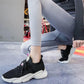 Running Shoes Flying Weaving Spring Ins Tide Casual All-match Solid Color Sneakers Fashion Student Shoes Lace-up Sneakers