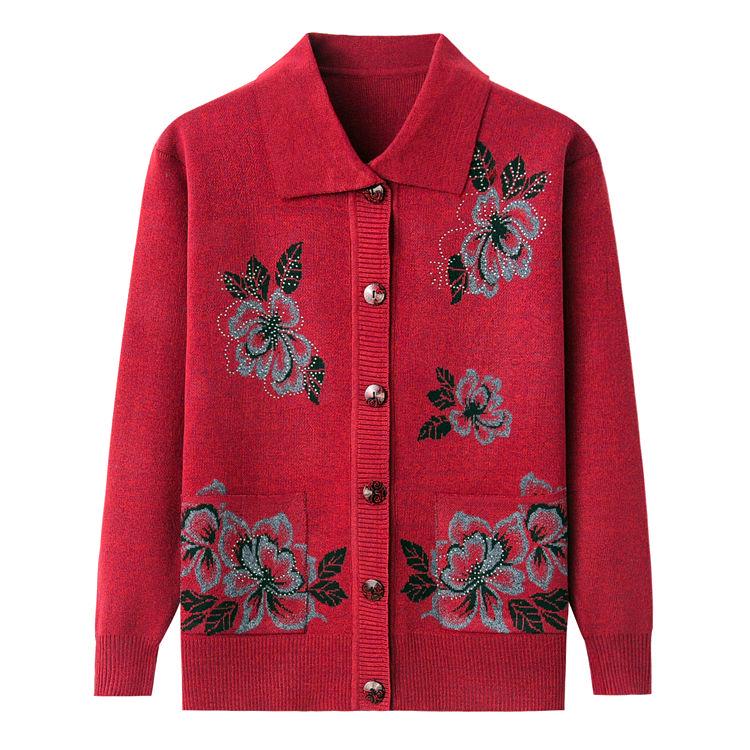 Autumn and Winter Thick Knit Cardigan Sweater Lapel Sweater Coat Plus Size Sweater Women's Sweater