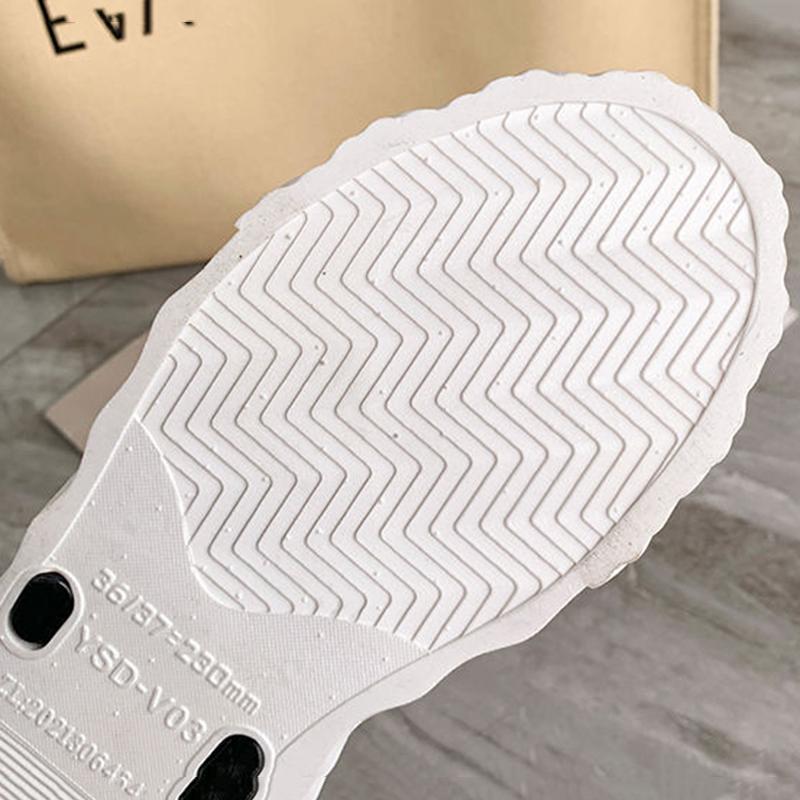 Solid Color All-match Slip-on Sandals and Slippers Baotou Half Slippers Women's Outer Wear Flat-heeled Loafers Comfortable and Light