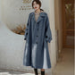 Plus size women's clothing woolen coat women's mid-length loose coat trend wild woolen coat