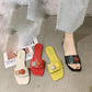Slippers Women Outdoor Slippers Flat-bottom Slippers Women Outdoor Fashion Beach Sandals and Slippers