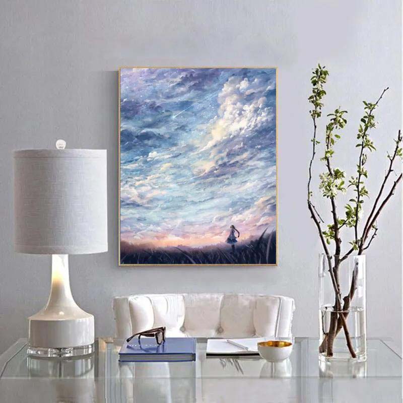 Diamond Painting Full of Diamonds Diamond Embroidery Living Room Bedroom Cartoon Point Diamond 5D Cross Stitch Handmade Small