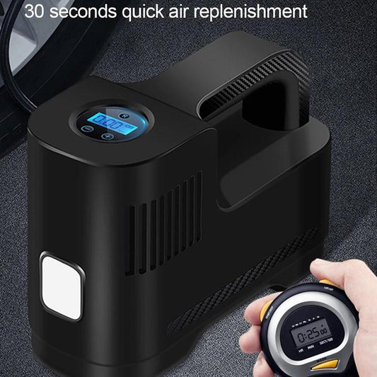 Home Car Dual-purpose Wireless Car Air Pump Inflator Pressure Monitoring Machine Portable with 2000mAh Battery