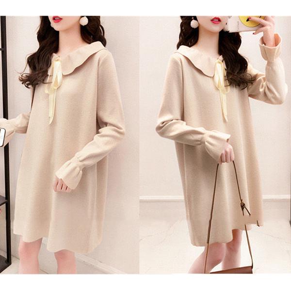 Pullover Women's Sweater Mid-length Loose Doll Collar Sweater