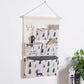 3/7 Pockets Wall Hanging Storage Bag Cute Hanging Bag Wall-mounted Door Rear Wall Shelf Wall Hanging Bag Small Cloth Bag Sundries Storage Bag