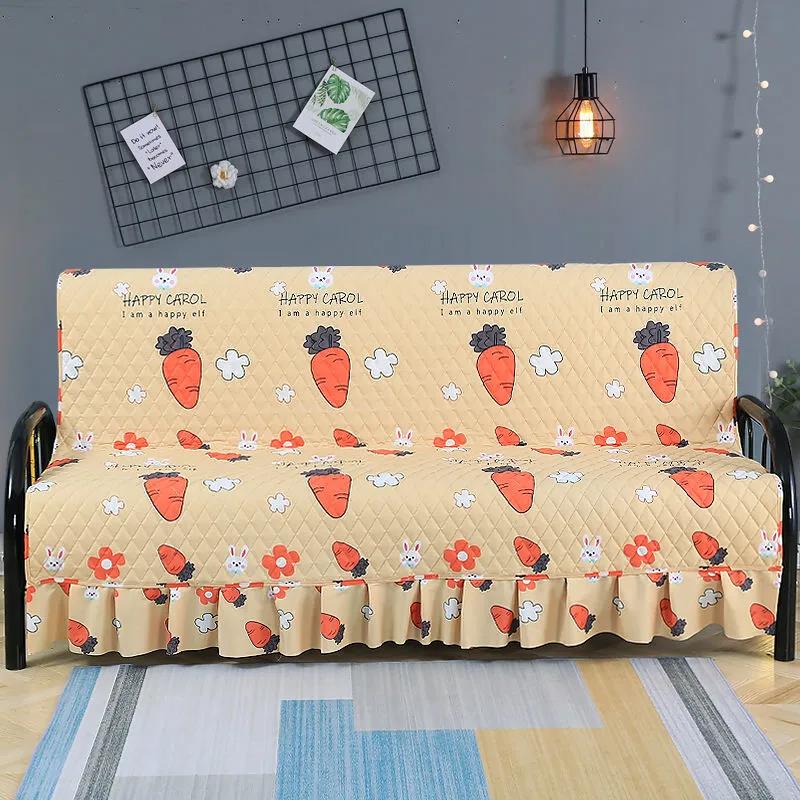Four Seasons Thickening Universal Cushion Folding Sofa Cover Universal Armless Simple Sofa Bed