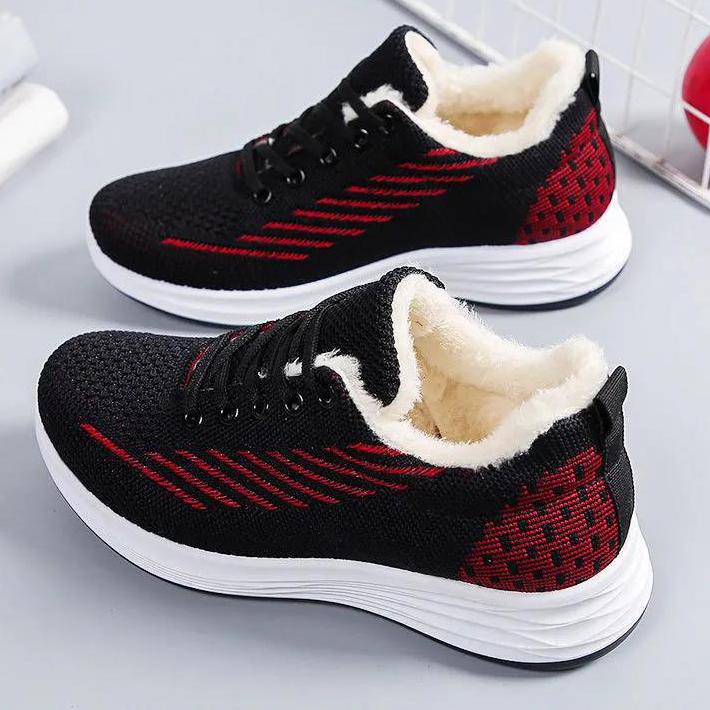 Women's Winter Flat Snow Shoes Female Comfortable Casual Lightweight Non Slip Running Shoes Warm Cotton Shoes