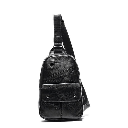 Chest Bag Male Black Multi-pocket Dark Buckle Crossbody Outdoor Sports Shoulder Bag