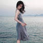Bohemian Women Summer Beach Dress Bikini Cover-ups Swim Wear Cover Up Cotton Tunic Sexy Deep V-Neck