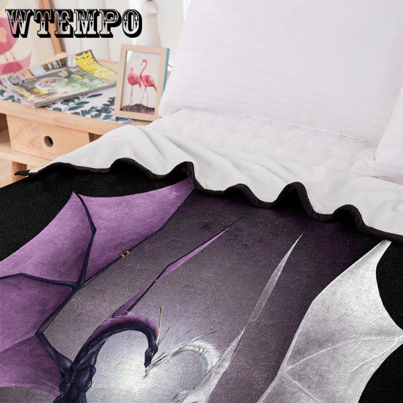 Creative 3D Dinosaur Pattern Beach Mat Fashion Comfortable Soft Bedding Set