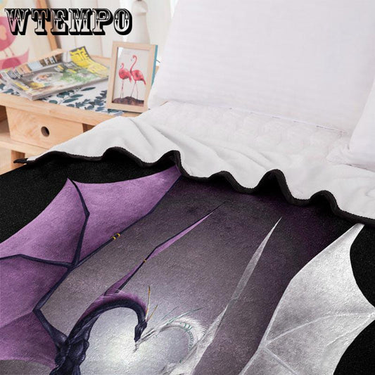 Creative 3D Dinosaur Pattern Beach Mat Fashion Comfortable Soft Bedding Set