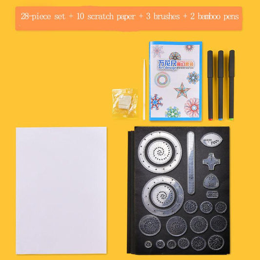 1/5 Pcs Variety Flower Ruler Set Student Educational Toys Drawing Tools Creative Toys