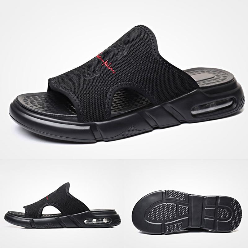 Summer Men's Heightened Air Cushion Sandals Anti-sweat Youth Sports and Leisure Beach Sandals and Slippers