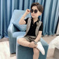 Baby Boy Short-sleeved Boy Suit Two-piece Western-style Dress Summer Boy Shirt Polo Catwalk Children's Clothing