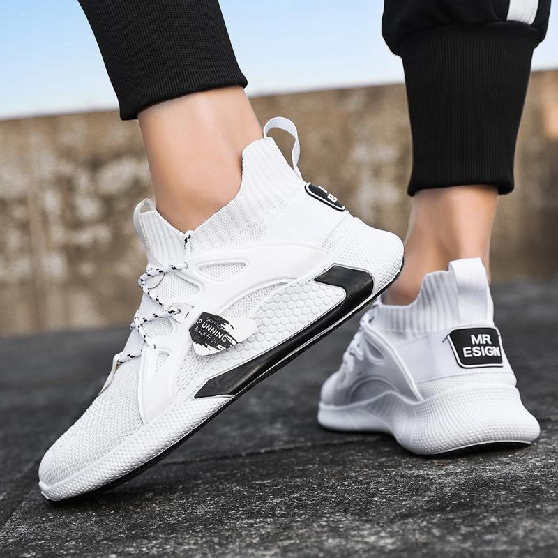 Sports Shoes Men's Running Shoes Korean Style Breathable Casual Men's Shoes Fashion Student Tennis Shoes Men