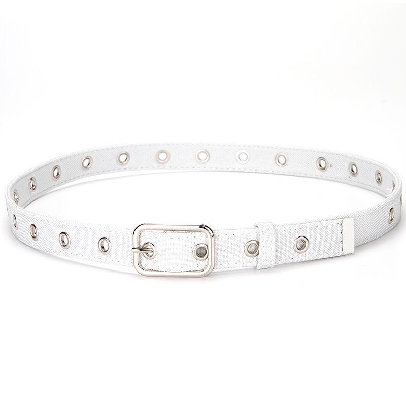 Canvas Belt Ladies Pin Buckle Belt Wild Jeans Dress Female Students Classic Trend
