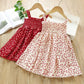 Girls Suspender Dress Summer Polka Dot Dress 4-8 Year Old Girls Fashionable Dress