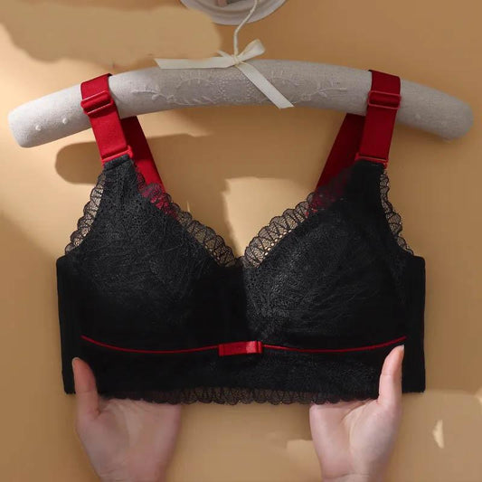 Full Cup Latex Underwear Women's Big Breasts Show Small Bras Without Steel Rings To Collect Auxiliary Breasts To Prevent Sagging and Gather Thin Bras
