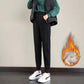Thin Casual Plus Velvet Sports Pants Female Students Autumn and Winter Wear Harem Pants Korean Loose Black Thickened Women's Pants