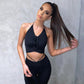 2pcs Casual Women Two Piece Sets Summer Sleeveless Vest Tops + Slim Pants Suit Fashion O Neck Backless Outfits Streetwear