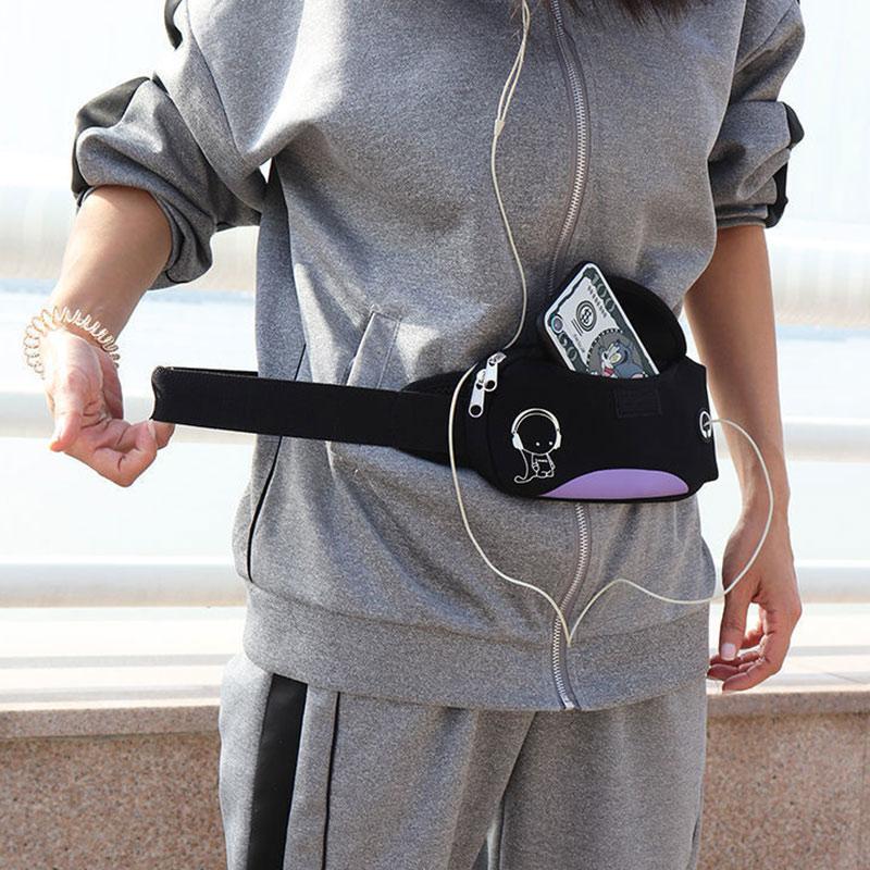 Sports Waist Bag Men and Women Running Mobile Phone Bag Ultra-thin Invisible Waterproof Outdoor Multi-function Belt Fashion Waist Bag