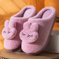 Winter Home Indoor Warmth Couple Plush Household Non-slip Platform Confinement Shoes